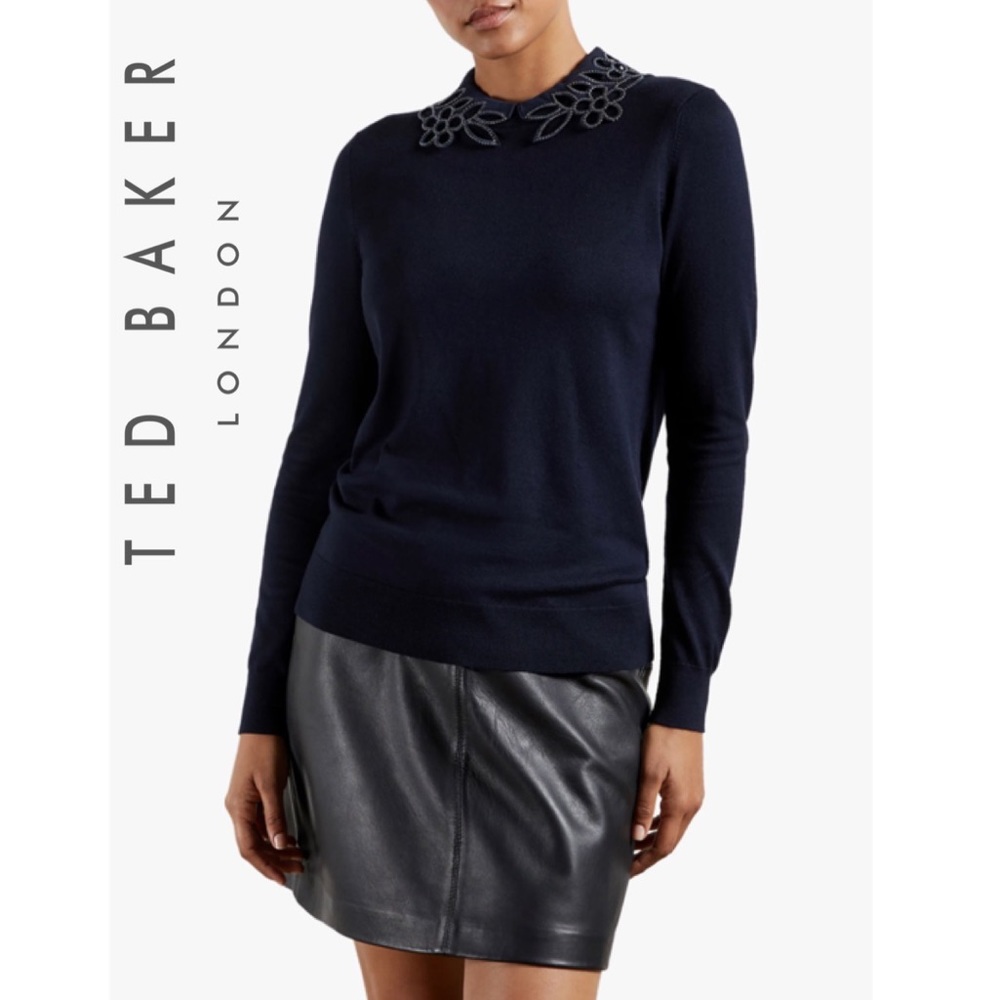 NWT Ted Baker | Azaleo Embellished Jumper Pullover Sweater - Picture 1 of 16